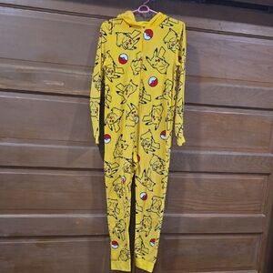 Pokemon Yellow Pikachu All-Over Print Hooded Footie